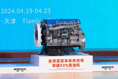  Four World Records Set Weichai Power Unveils World’s First Diesel Engine with 53.09% Thermal Efficiency