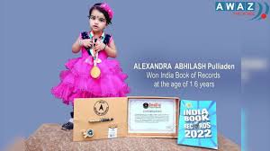  Toddler Alexandra Abhilash from Kerala enters record India Book of Records with her GK