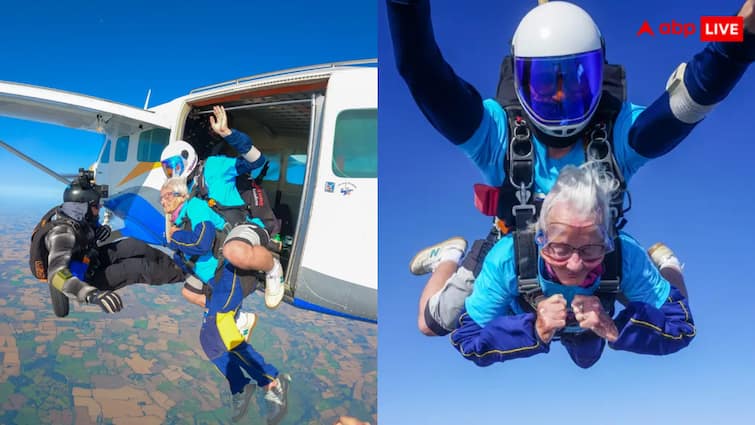  A 102-Year-Old Woman Did Skydiving, Setting This Record on Her Birthday.