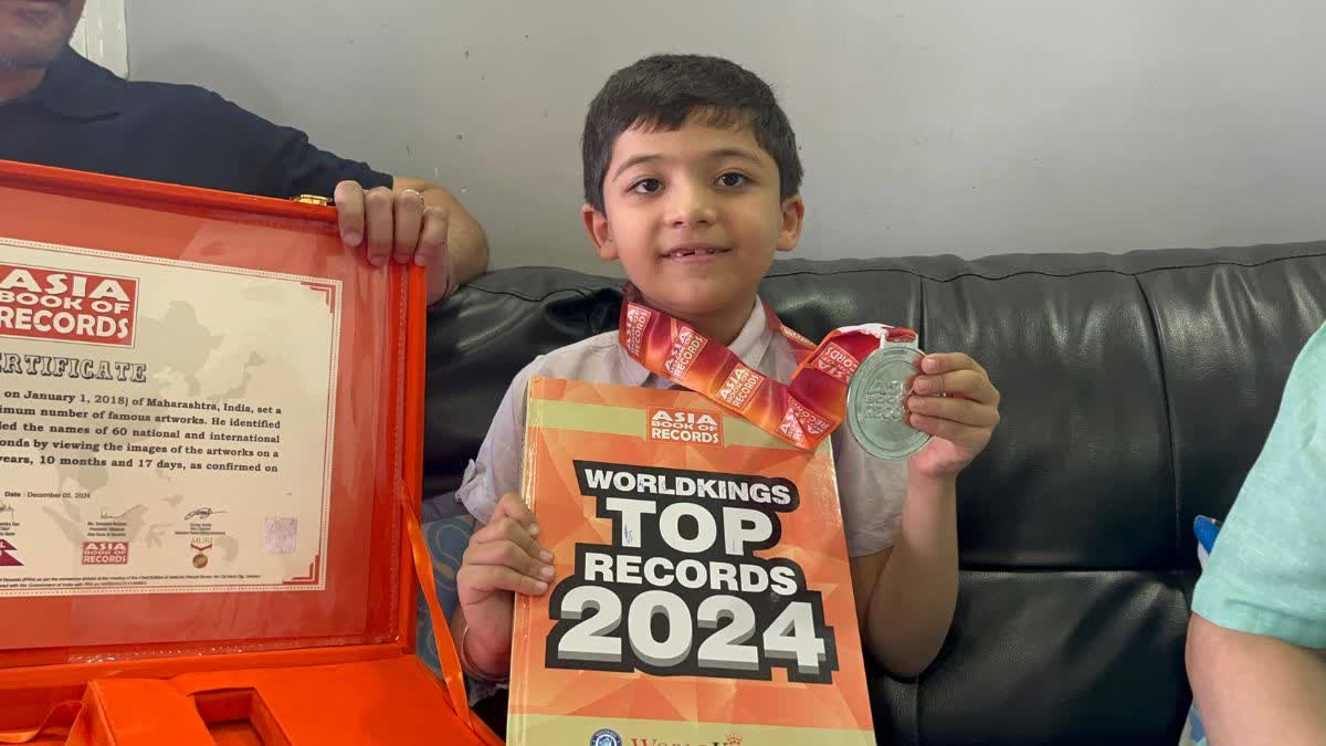  Six-Year-Old Thane Prodigy Wins Asia Book of Records for Second Time