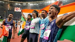  First medal at the Asian Games – team
