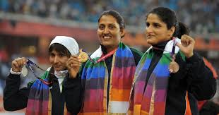  “Historic First Women’s Golds for India at the 2010 Commonwealth Games in Discus and 4x400m Relay”
