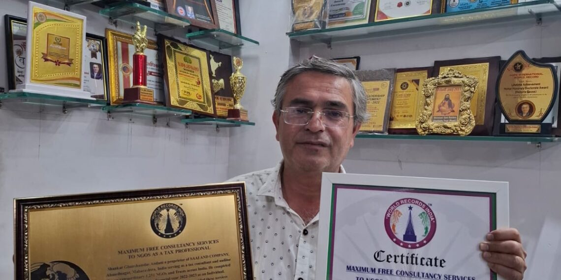  CA Shankar Ghanshamdas Andani Sets a International Record Recognized by World Records India