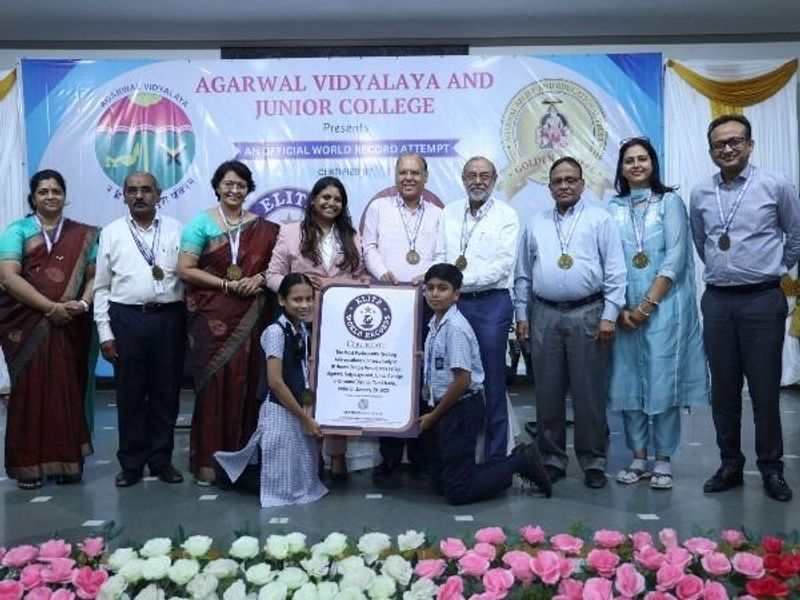  Agarwal Vidyalaya Chennai marks 43rd Anniversary with Historic Elite World Records