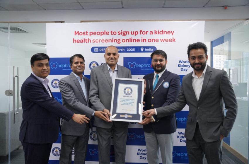  “NephroPlus Sets Guinness World Record for Largest Kidney Health Screening Drive”