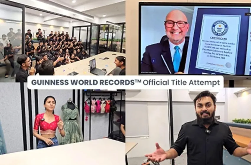  “RajaRani Coaching, Led by Priya Mohit Gadhiya, Sets Guinness World Record for Largest Online Textiles Lesson on YouTube”