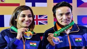  “Heena Sidhu and Jitu Rai Win Gold in Mixed Air Pistol Team Event at 2017 World Cup in Delhi”
