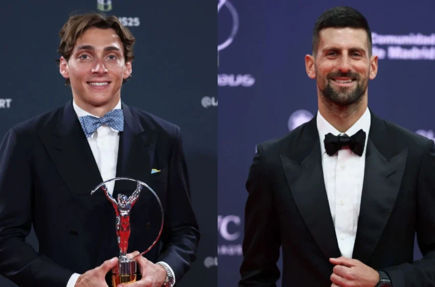  “Mondo Duplantis Shares World Record Ambitions with Novak Djokovic After Clinching 2025 Laureus Sportsman of the Year”