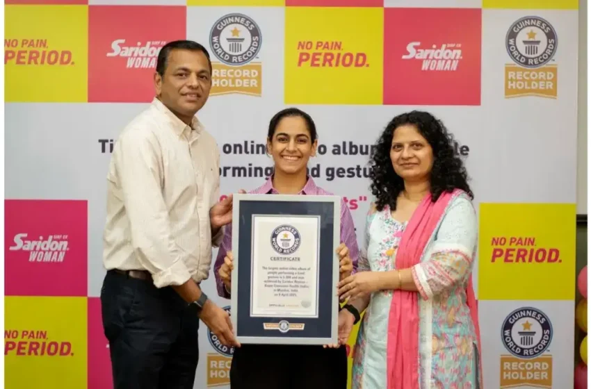  “Saridon Makes History with Guinness World Record to Spotlight Period Pain Awareness”