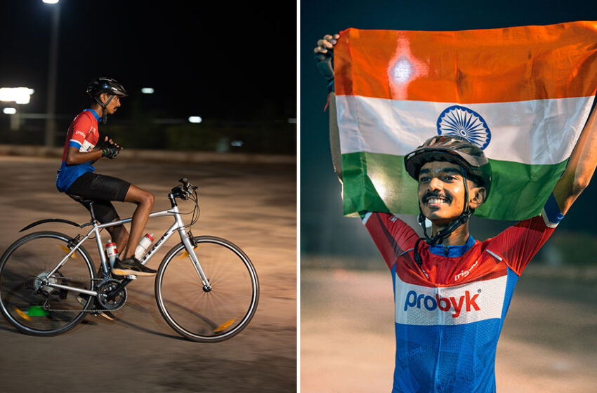  “Hands-Free Hero: Indian Cyclist Sets Record with 150 km No-Hand Ride”