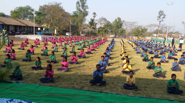  Maximum Students Perform Surya Namaskar for 1 Hour Across Multiple Venues