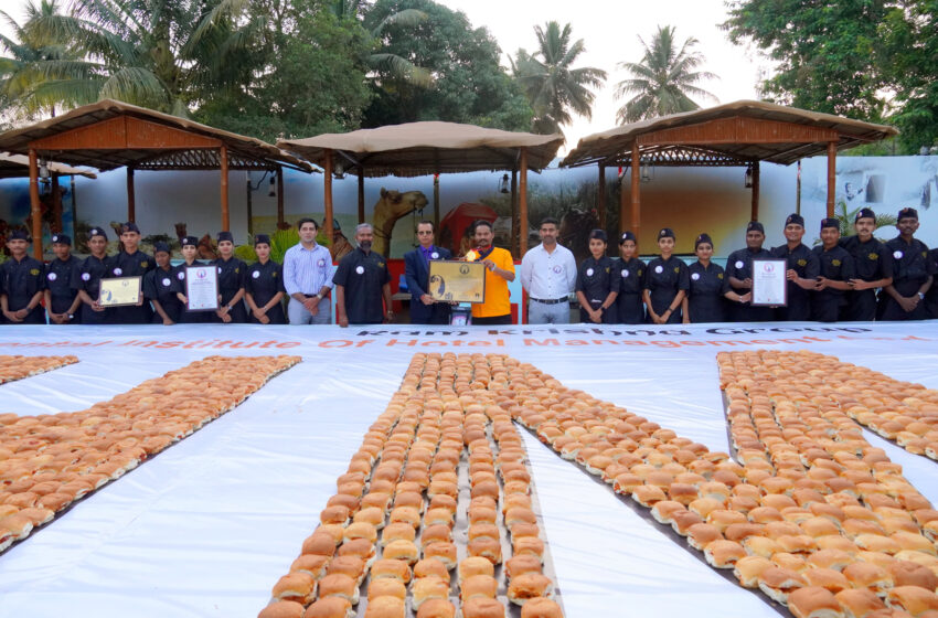  Kolhapur Students Set World Record by Creating Giant Logo Using 4000+ Kutchhi Dabelis