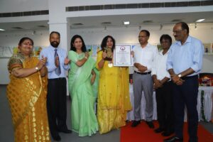 Dr. Jaswinder Kaur Sets World Record with Longest Canvas Tribute to Saint Meera Bai