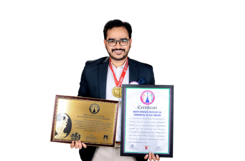  Dr. Prasannajeet Nikam Sets New Record by Filing 25 Patents in One Month