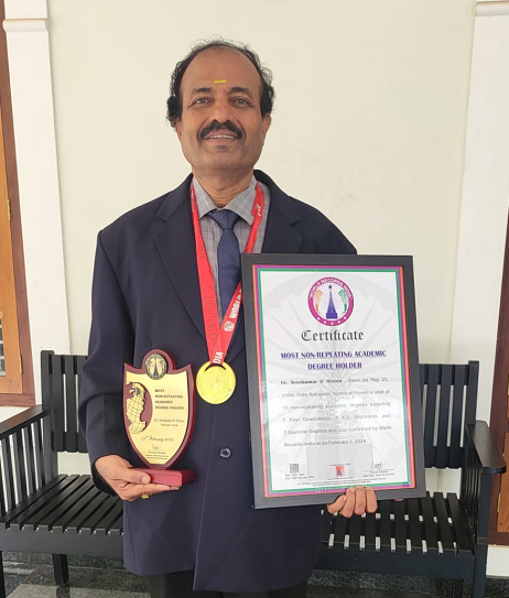  Kerala’s Dr. Sreekumar D Menon Sets World Record with 15 Unique Academic Degrees
