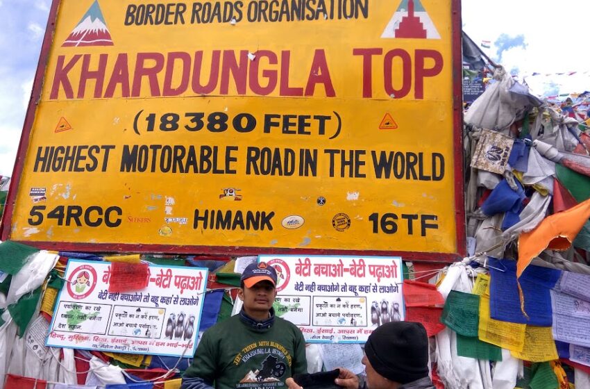  “Blindfolded Gearless Scooter Expedition on World’s Highest Motorable Road Sets New Record”