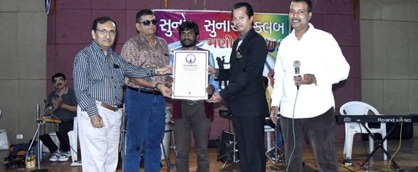  Jitendra Patel Organizes Live Portrait Sketch Painting Marathon, Sets New Record in Ahmedabad