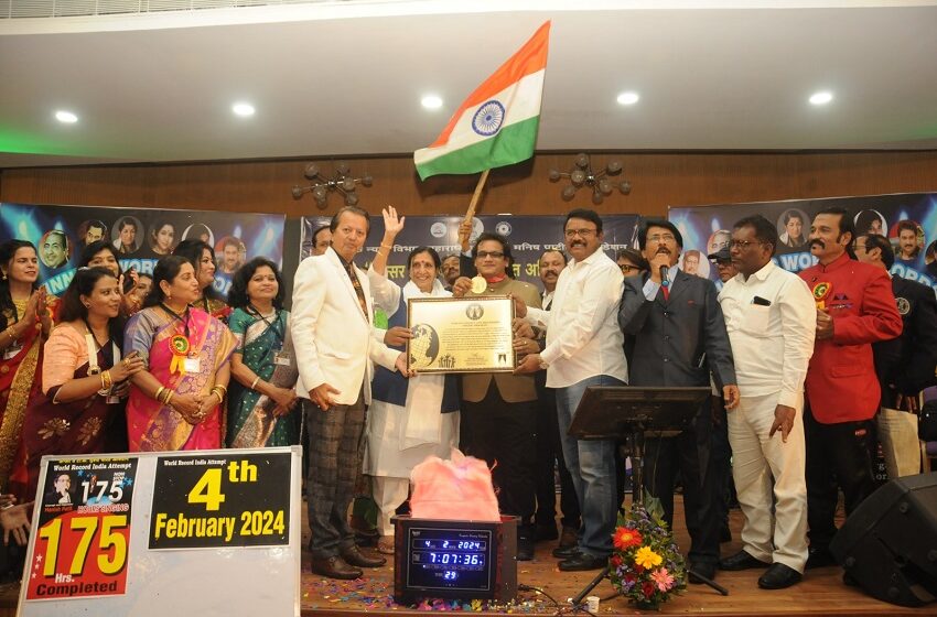  3000+ Bollywood Songs Sung Nonstop for 175 Hours to Raise Awareness for a Cancer & TB-Free India