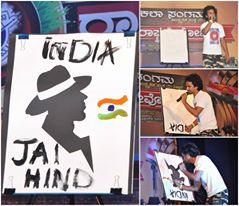  Hubli Artist Prasanna Bhojashettar Sets New Record for Fastest Inverted Painting While Singing