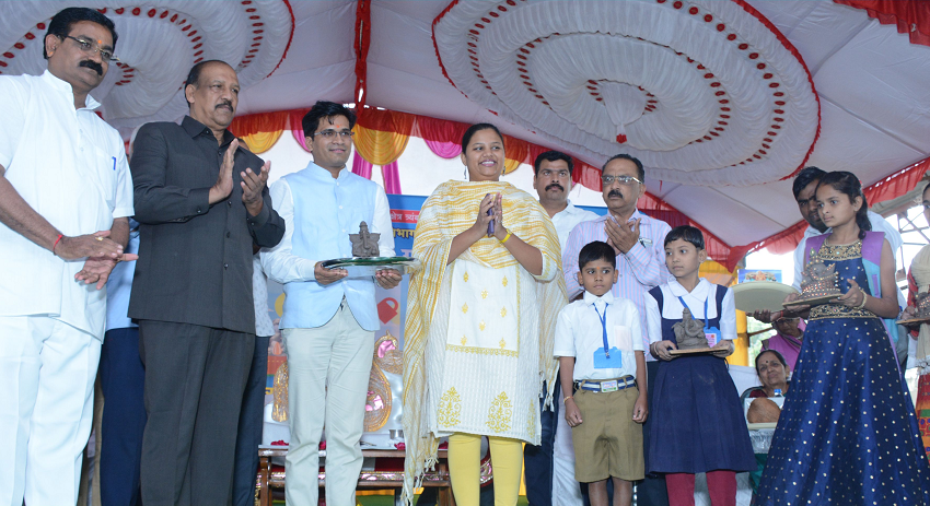  Record-Breaking Eco-Friendly Ganesha Idol Creation by Most Students at Single Venue