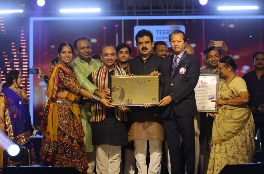  World’s Largest Dandiya Pair Installed at “TGL Garba 2023” Sets New World Record in Indore