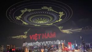 Vietnam Lights Up Sky with Guinness World Record 10,500-Drone Light Show