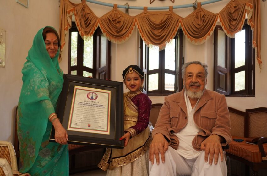  Young Kathak Prodigy Dhyana Milan Soni Sets World Record with 60 Spins in 30 Seconds