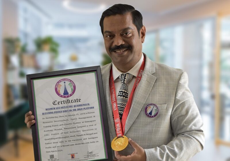  “Dr. Ravindra Dey Sets World Record with 230+ Multilingual Self-Reflection Posters”