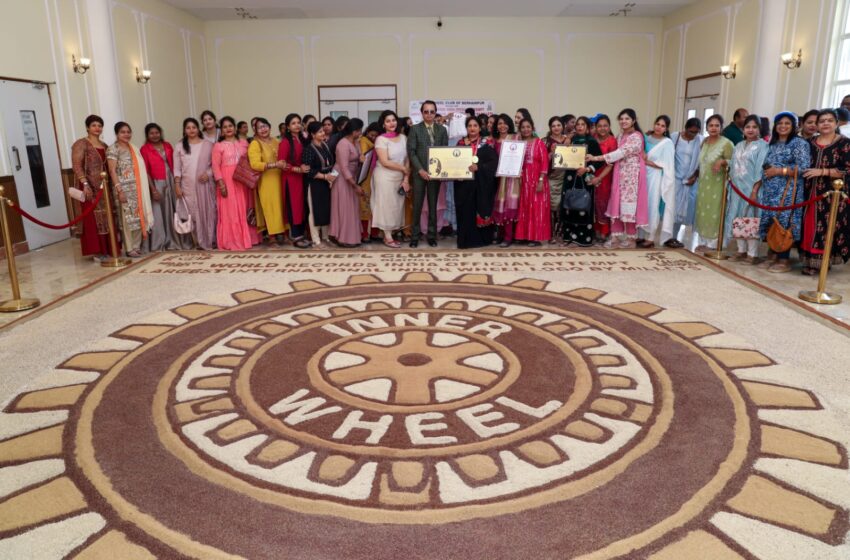  Inner Wheel Club of Berhampur Sets World Record with Largest Logo Made from Millets to Mark International Year of Millets 2023