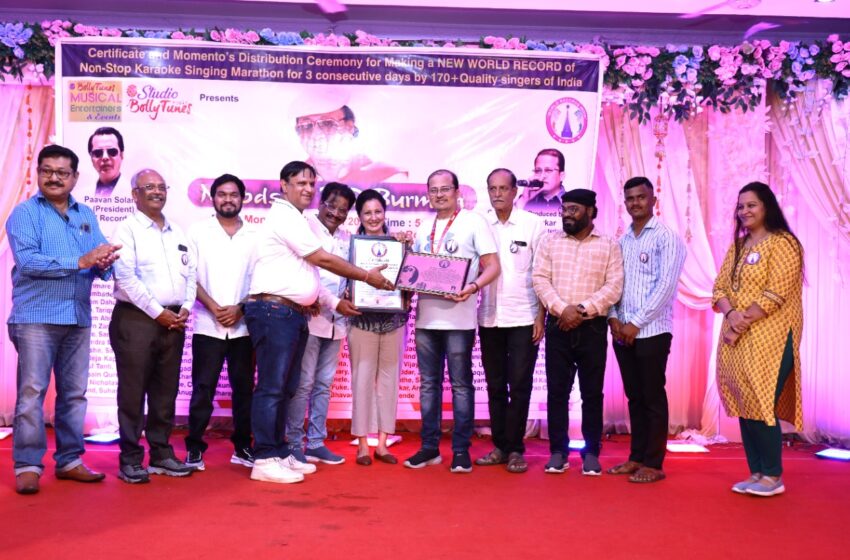  Bollytunes Hosts 3-Day Karaoke Marathon to Pay Tribute to R.D. Burman, Sets New World Record