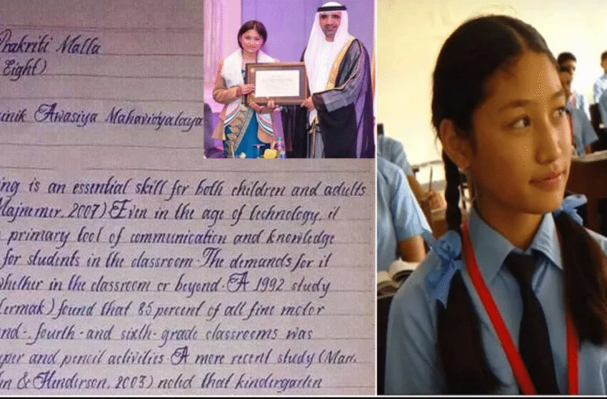  Prakriti Malla: Celebrated for World’s Most Beautiful Handwriting
