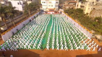  Karate Academy in Sangli Sets New World Record with Massive Self-Defense Demonstration