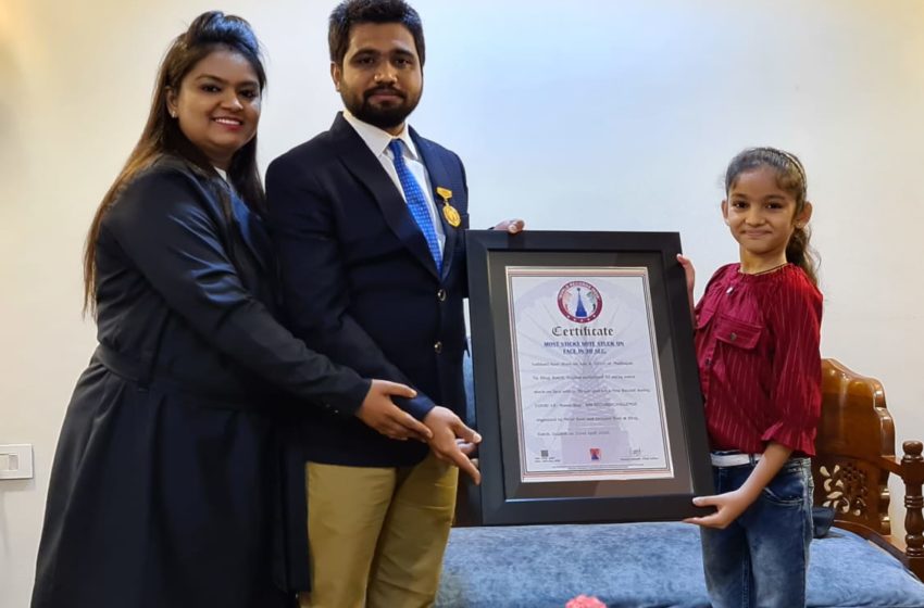  Vedanshi R. Zala Sets New Record by Stacking 46 Coins in One Minute During Covid-19 Home Stay