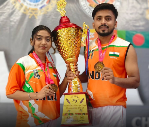  Bihar’s Sanjeev Kumar & Anshu Kumari Win Gold at South Asian Atya Patya Championship
