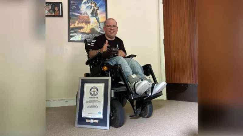  “Cheltenham Man Sets World Record for Epic Wheelchair Journey Across UK”