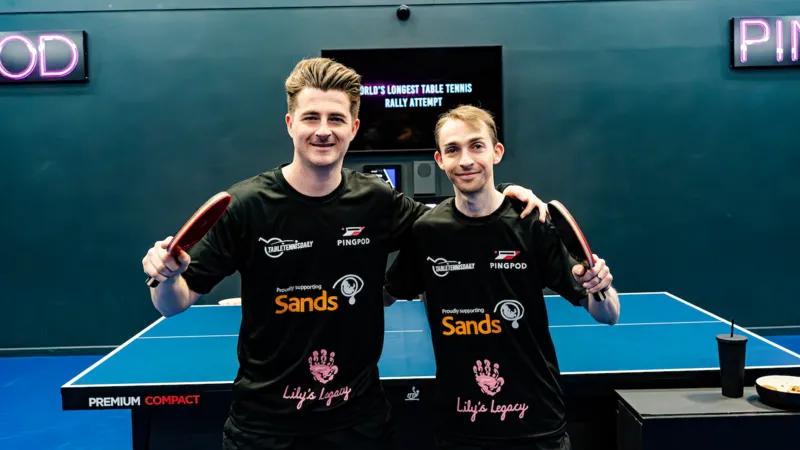  Bristol Duo Smash World Record for Longest Table Tennis Rally in Emotional Charity Tribute