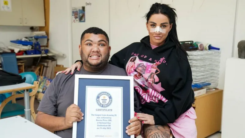  Harvey Price, Son of Katie Price, Sets Guinness World Record for Longest Train Drawing