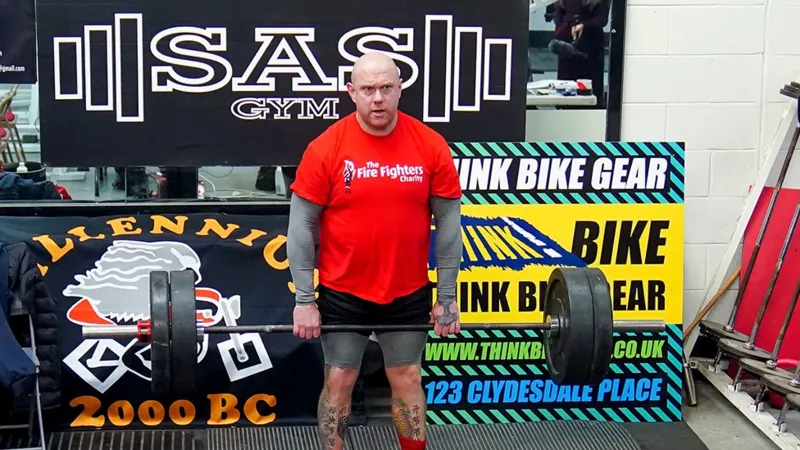  Firefighter’s Herculean Deadlift Effort Falls Short, But Raises Spirits and Funds
