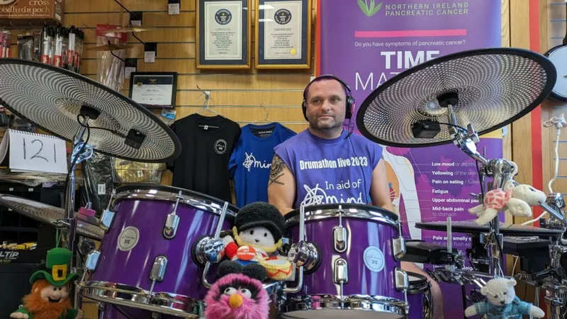  Lisburn Drummer Allister Brown Smashes World Record in Emotional 150-Hour Drumathon