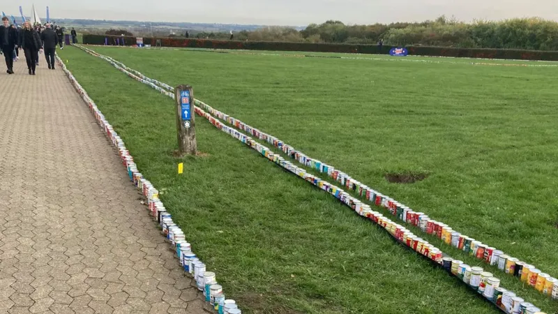  MK Food Bank Sets Guinness World Record with Over 102,000 Cans in a Row