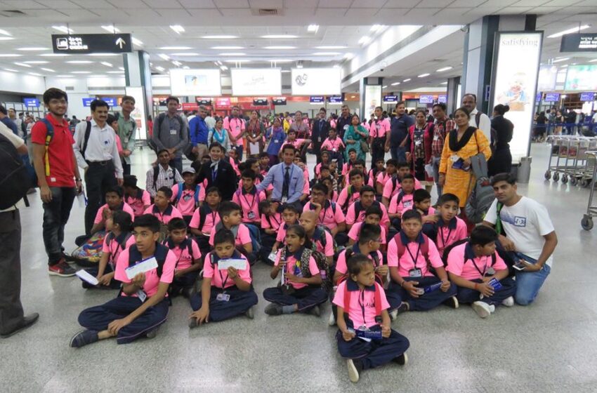  Largest Air Travel Tour by Specially Abled Students Sets New World Record