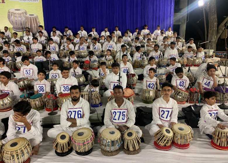  Ahmedabad Students Set World Record with Largest Hand Drumming Relay on Tabla