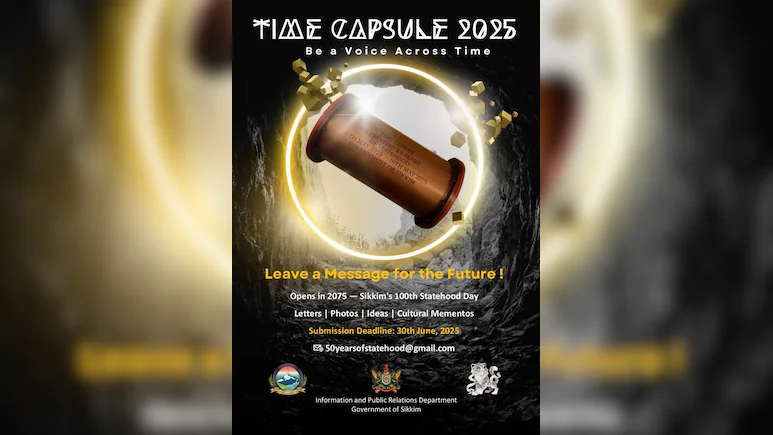  Sikkim Marks Golden Jubilee with Historic “Time Capsule 2025” for Future Generations