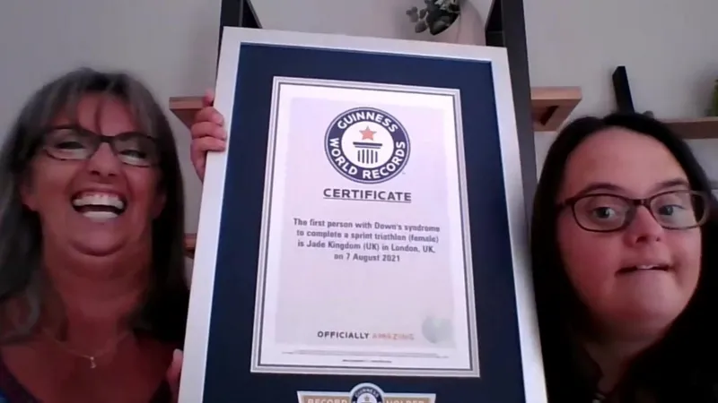  Woman with Down’s Syndrome Sets Guinness World Record for Sprint Triathlon