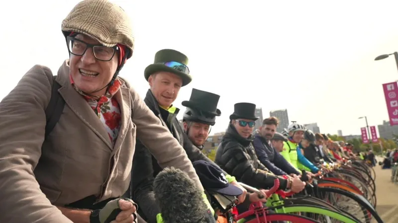  Penny Farthing Cyclists Smash 12 World Records in East London Gathering