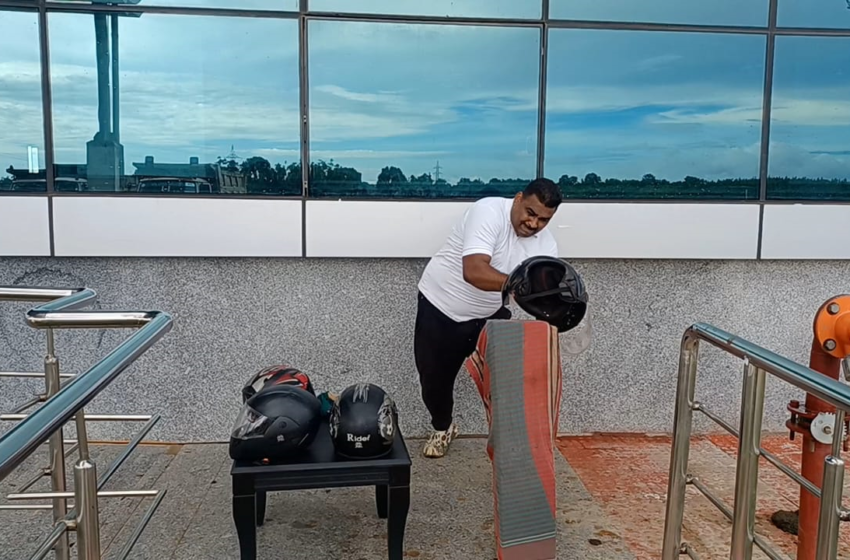  “New World Record: Dharmendra Kumar Singh Crushes Four XL Helmets Barehanded in Tripura”