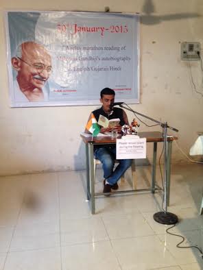  Relay Reading Marathon Honors Mahatma Gandhi’s Legacy