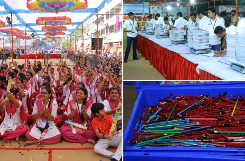  Gujarat NGO Sets Record for Largest Donation of School Supplies in 24 Hours