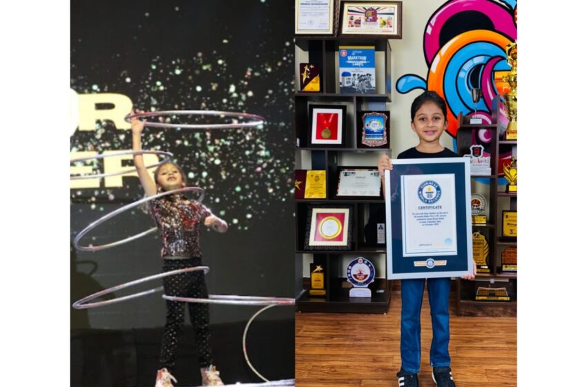  Jaipur’s 7-Year-Old Prodigy, Sinaya Biyani, Sets New Hula Hoop World Record!