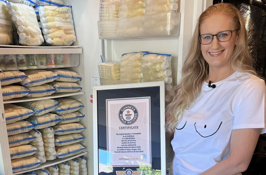  Elisabeth Sets Guinness World Record for Most Breastmilk Donated by an Individual